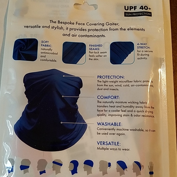 🆕️ Bespoke face covering gaiter "R,W,B" Adult - Picture 4 of 5